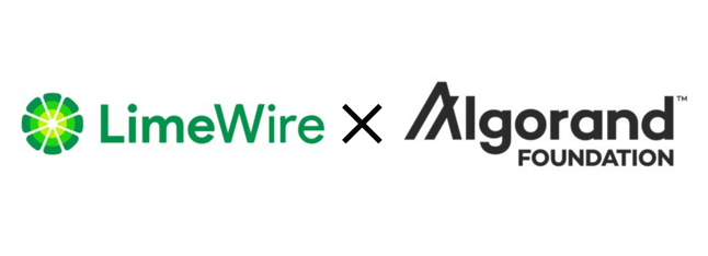 The LimeWire NFT marketplace runs on the Algorand blockchain